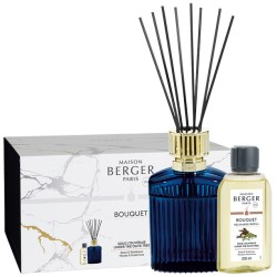 Pack Bouquet perfumado Alpha Bleu Impérial de Maison Berger + Recarga de 250 ml de Sous L´Olivergie