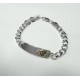 PULSERA PLATA REAL MADRID