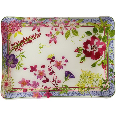 Bandeja PM de Gien. colección Millefleurs 46,4 x 36,4cm