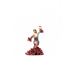 FIGURA BAILARINA FLAMENCA FLORES