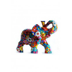 FIGURA ELEFANTE FLORES