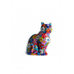 FIGURA GATO FLORES